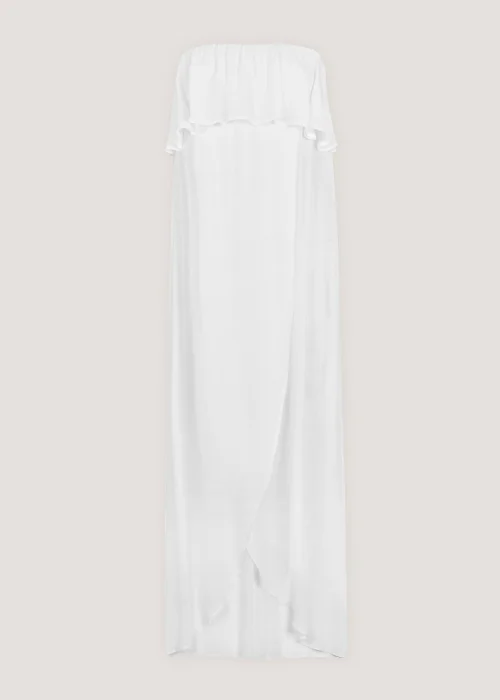 White Bandeau Beach Maxi Dress - XS Image 2
