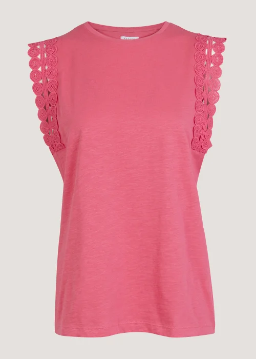 Coral Lace Vest Top - Size 8 Image 5