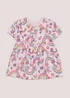 Girls Pink Unicorn Jersey Dress (9mths-6yrs) - 1.5-2 Yrs Image 1