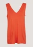 Coral V-Neck Vest Top - Size 8 Image 5