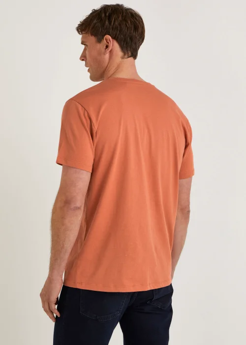 Orange Essential Crew Neck T-Shirt - Small Image 5