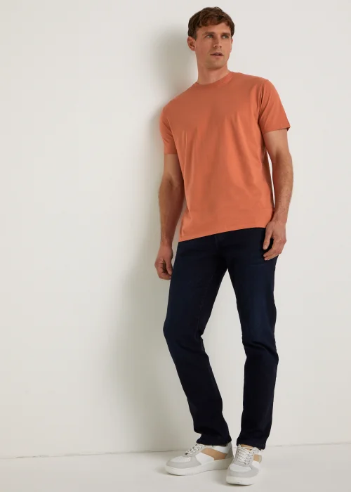 Orange Essential Crew Neck T-Shirt - Small Image 4