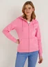 Pink Zip Up Hoodie - S Image 1