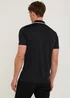 Black Modal Polo Shirt - S Image 3