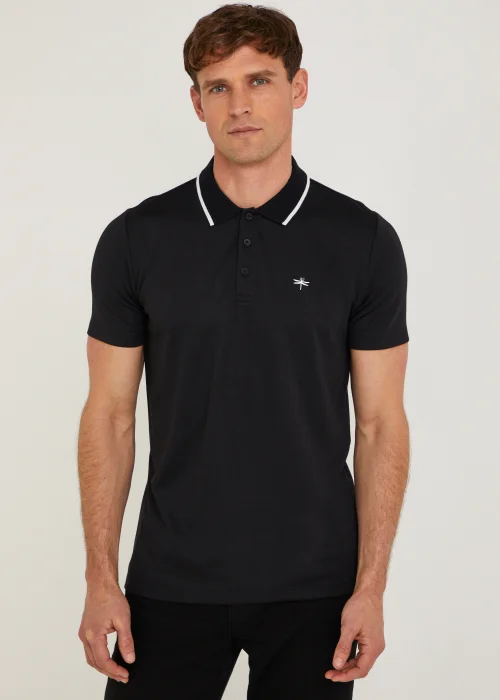 Black Modal Polo Shirt - S Image 1