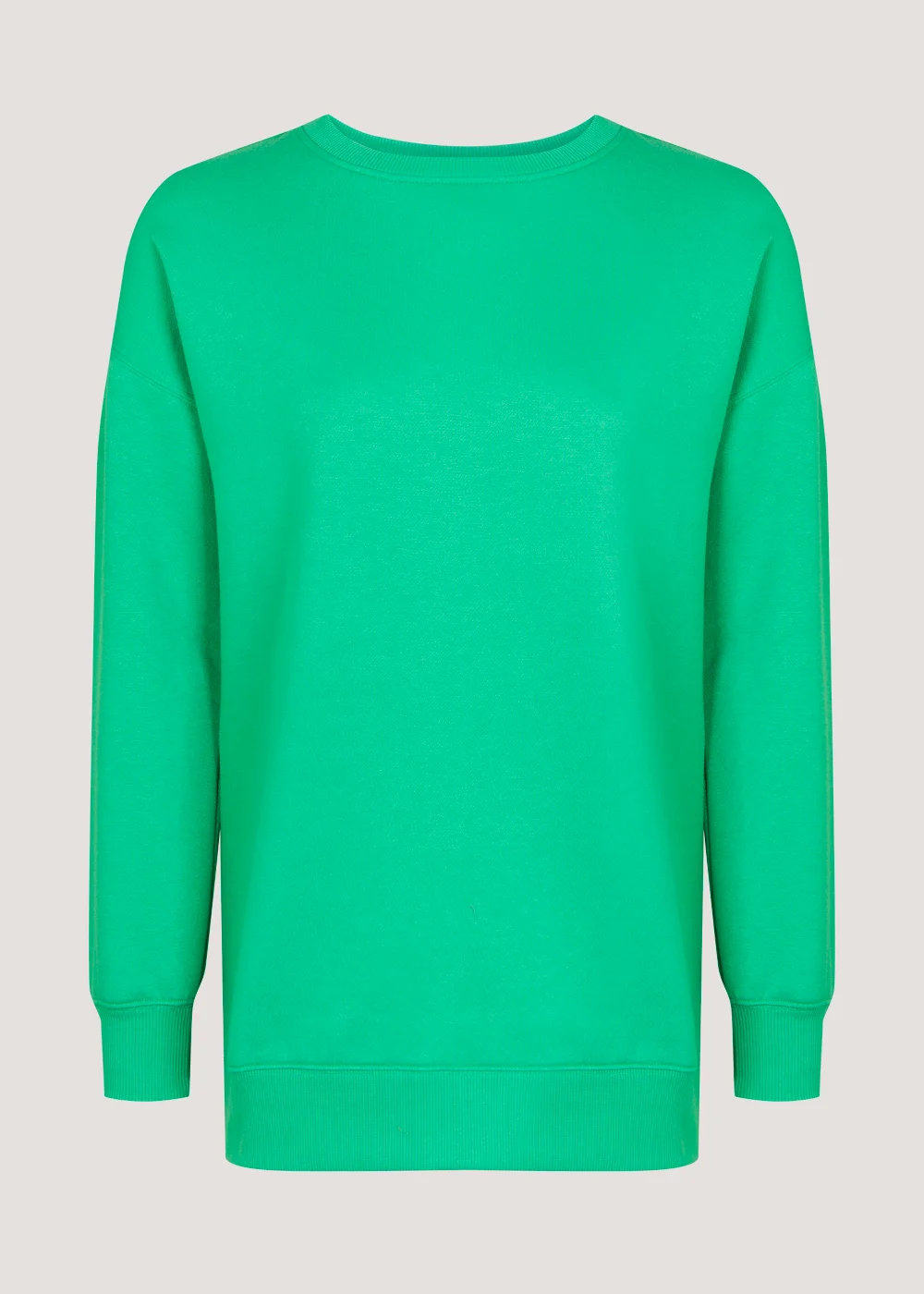 Green Longline Sweatshirt - Small Image 3