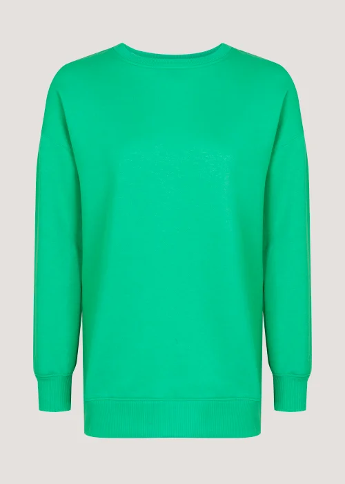 Green Longline Sweatshirt - Small Image 3