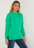 Green Longline Sweatshirt - Small Image 5