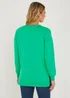 Green Longline Sweatshirt - Small Image 2