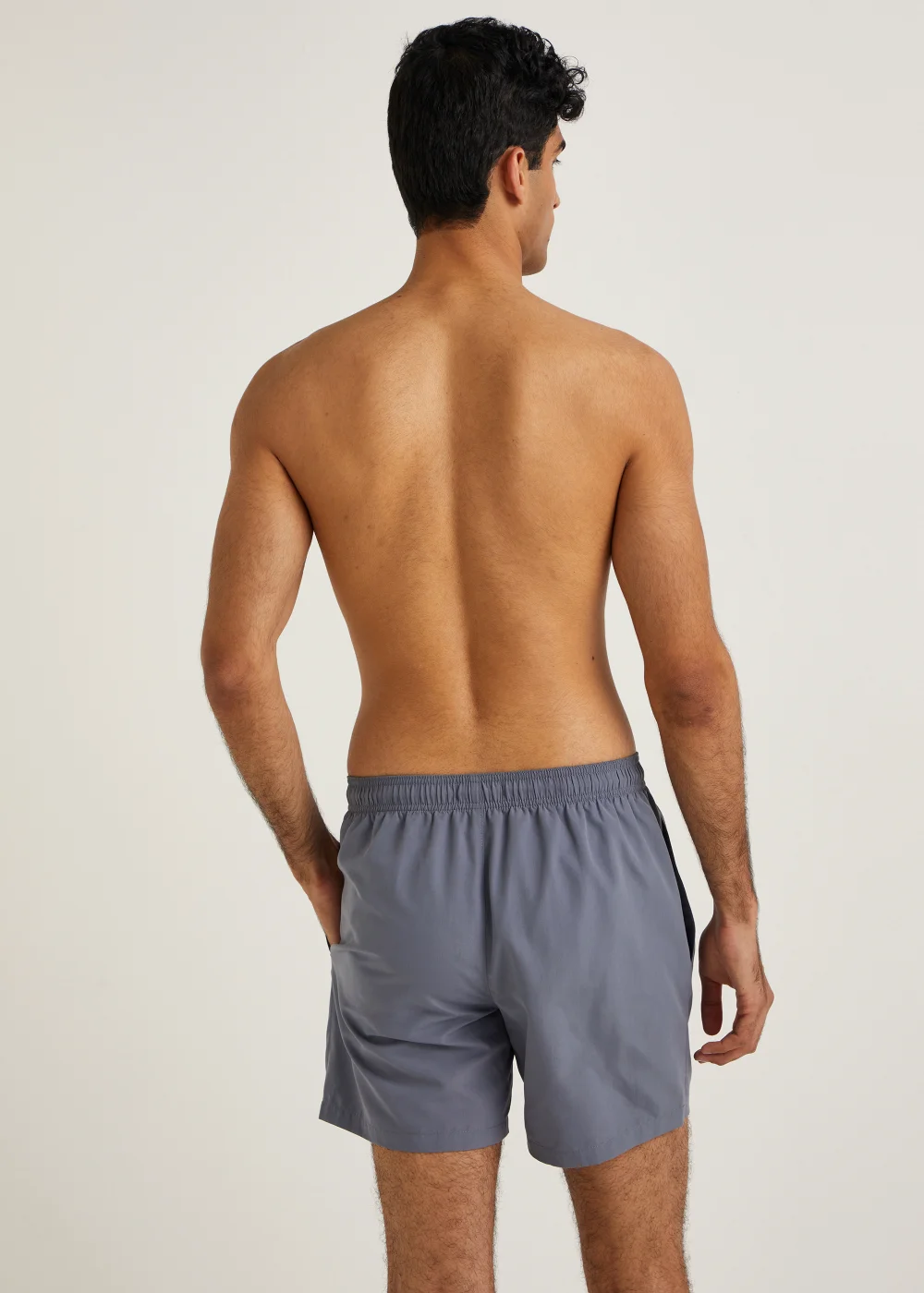 Grey Essential Swim Shorts - Small Image 3