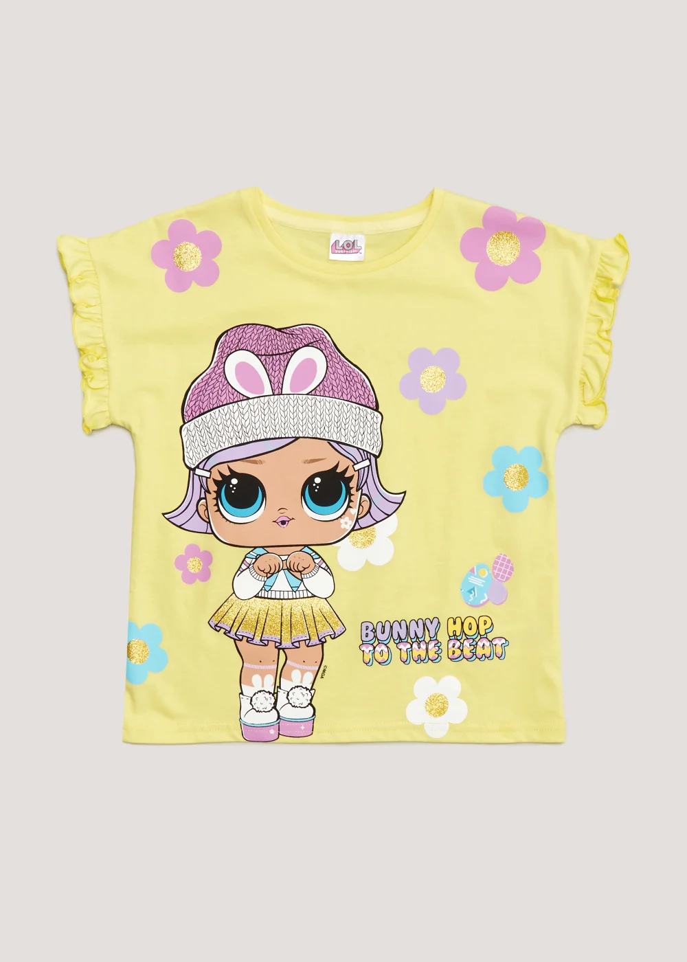 Girls Lemon L.O.L Surprise Easter T-Shirt (4-11yrs) - 4 Yrs Image 1
