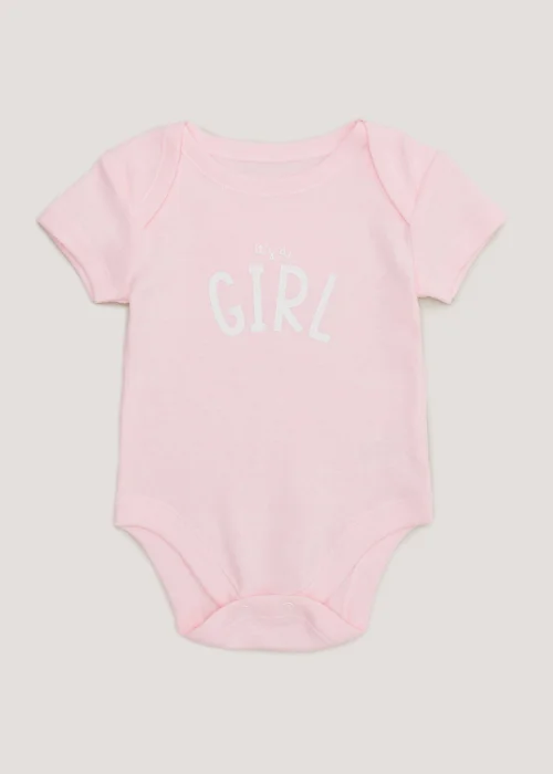 Baby Pink It's a Girl Bodysuit (Newborn-3mths) - 0-3 months Image 1