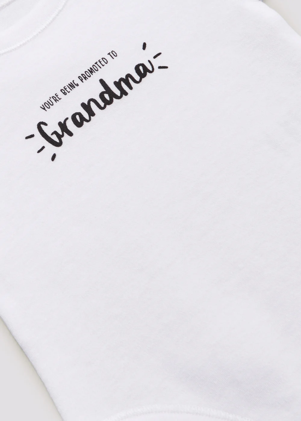 Baby White Grandma Announcement Bodysuit (Newborn-3mths) - 0-3 months Image 2
