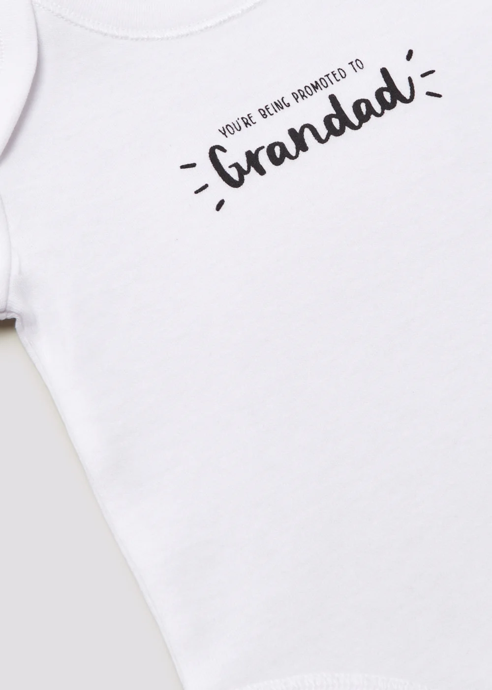 Baby White Grandad Announcement Bodysuit (Newborn-3mths) - 0-3 months Image 2