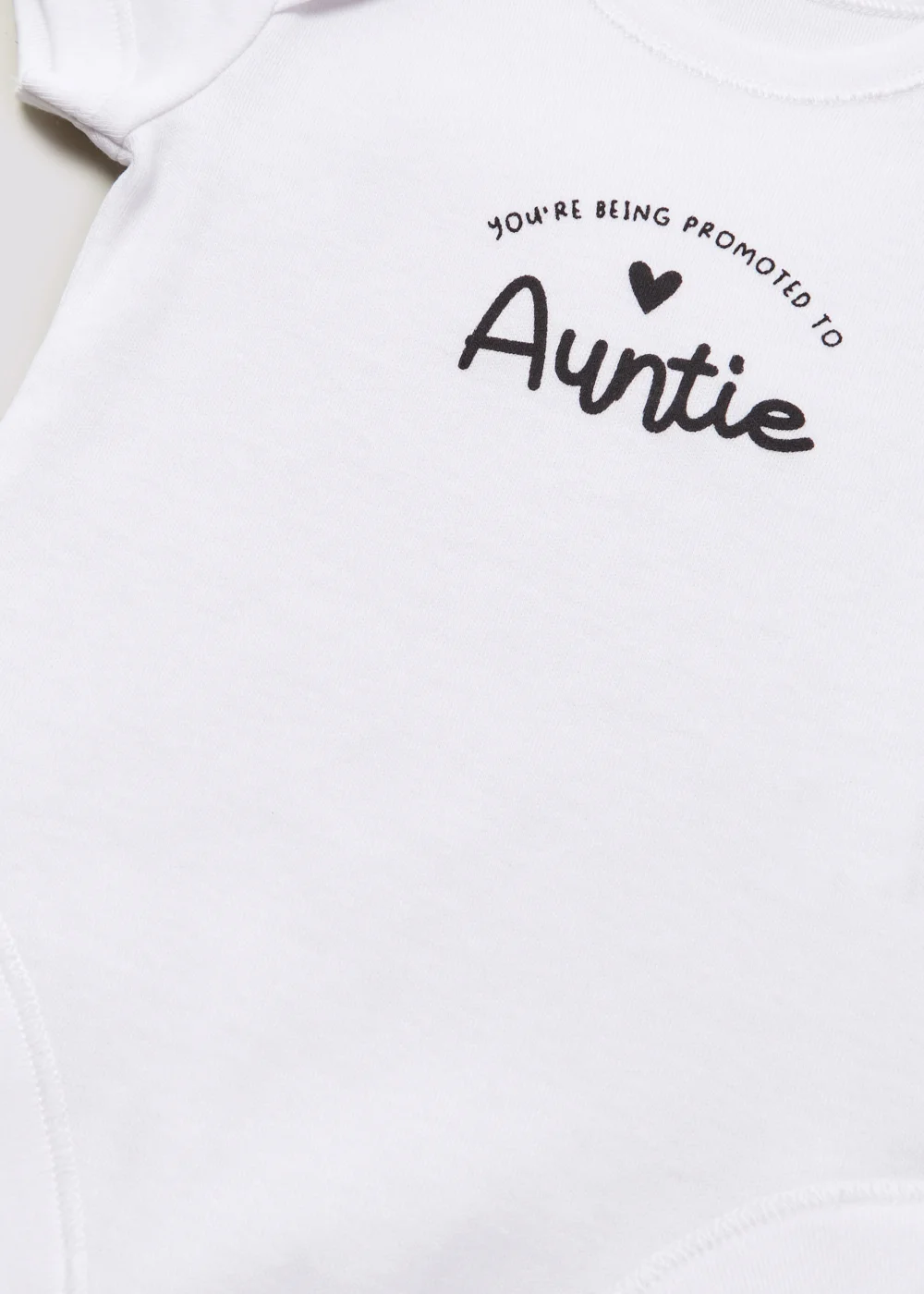 Baby White Auntie Announcement Bodysuit (Newborn-3mths) - 0-3 months Image 2