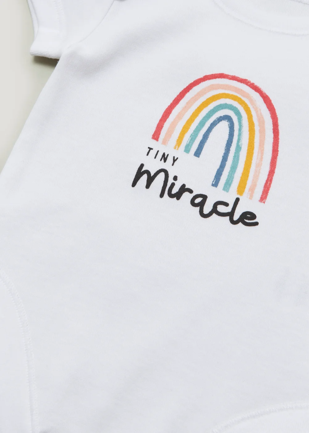 Baby White Tiny Miracle Bodysuit (Newborn-3mths) - 0-3 months Image 2
