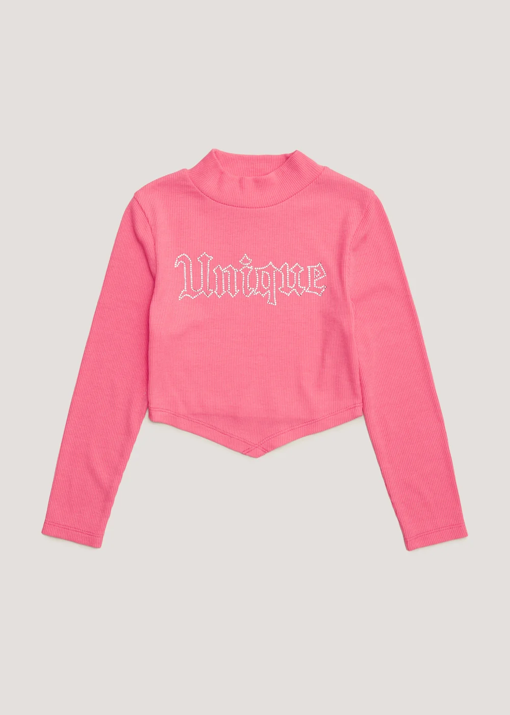 Girls Pink Unique Long Sleeve Top (4-13yrs) - 4 Yrs Image 1