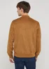 Brown Faux Suede Bomber Jacket - XS Image 3