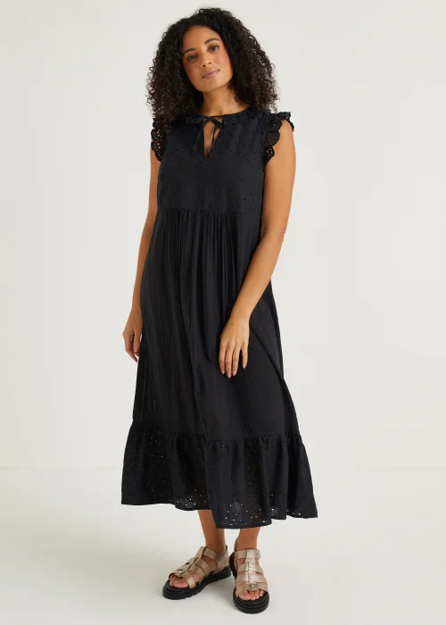 Black Schiffley Midi Dress - 8 Image 1