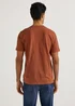 Tan Grandad Collar T-Shirt - Small Image 5