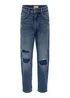 ONLY Kids Ripped Mom Jeans (6-14yrs) - Age 6 Years Image 1