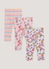 Girls 3 Pack Unicorn Leggings (9mths-6yrs) - Age 9 - 12 Months Image 1
