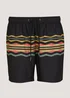 Black Aztec Swim Shorts - Small Image 4