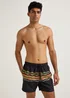 Black Aztec Swim Shorts - Small Image 1