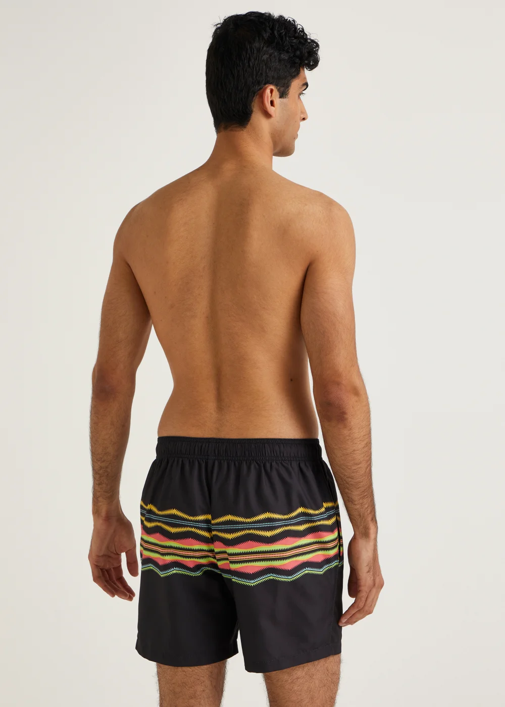 Black Aztec Swim Shorts - Small Image 3