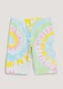 Girls Multicoloured Tie Dye Cycling Shorts (4-13yrs) - Age 4 Years Image 1
