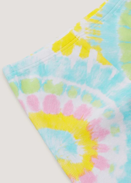 Girls Multicoloured Tie Dye Cycling Shorts (4-13yrs) - Age 4 Years Image 3