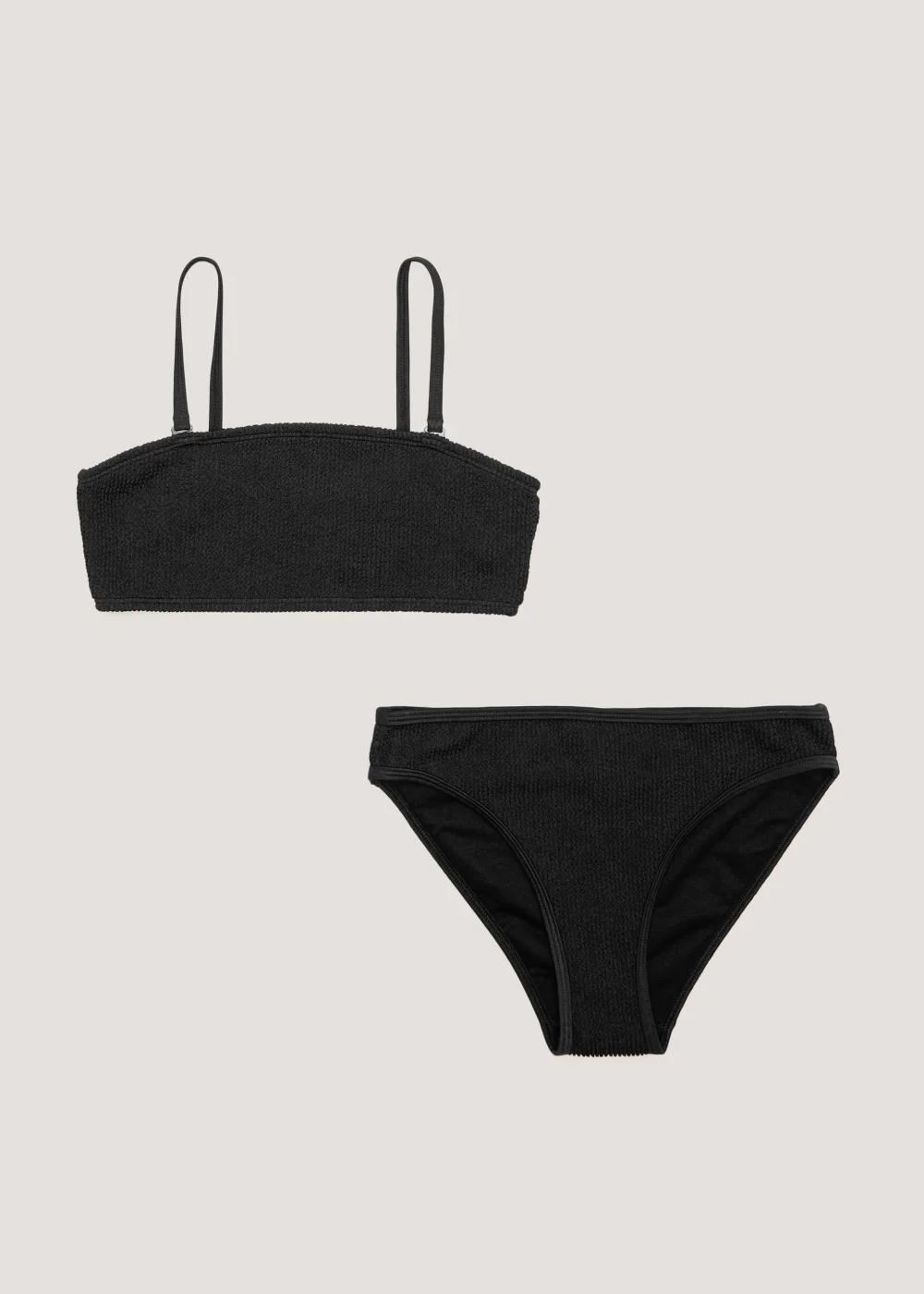 Girls Candy Couture Black Bandeau Bikini Set (9-16yrs) - Age 9 Years Image 1