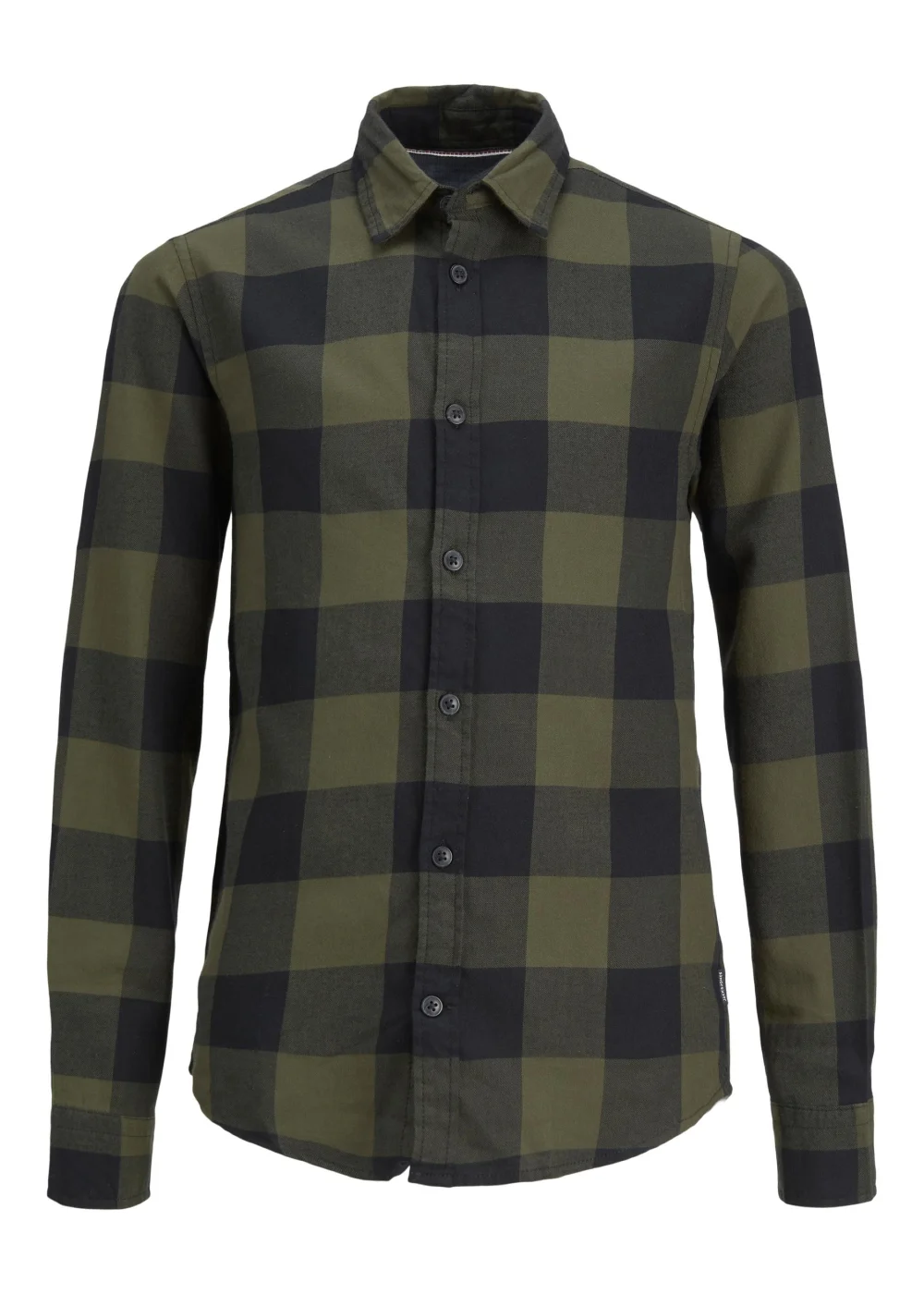 Jack & Jones Junior Green Gingham Twill Shirt (8-16yrs) - Age 12 Years Image 3