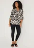 Monochrome Abstract Print Shirt - Size 8 Image 4