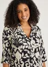 Monochrome Abstract Print Shirt - Size 8 Image 3