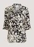 Monochrome Abstract Print Shirt - Size 8 Image 2