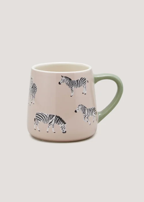 Pink Zebra Print Mug (8.5cm x 8.5cm) Image 1