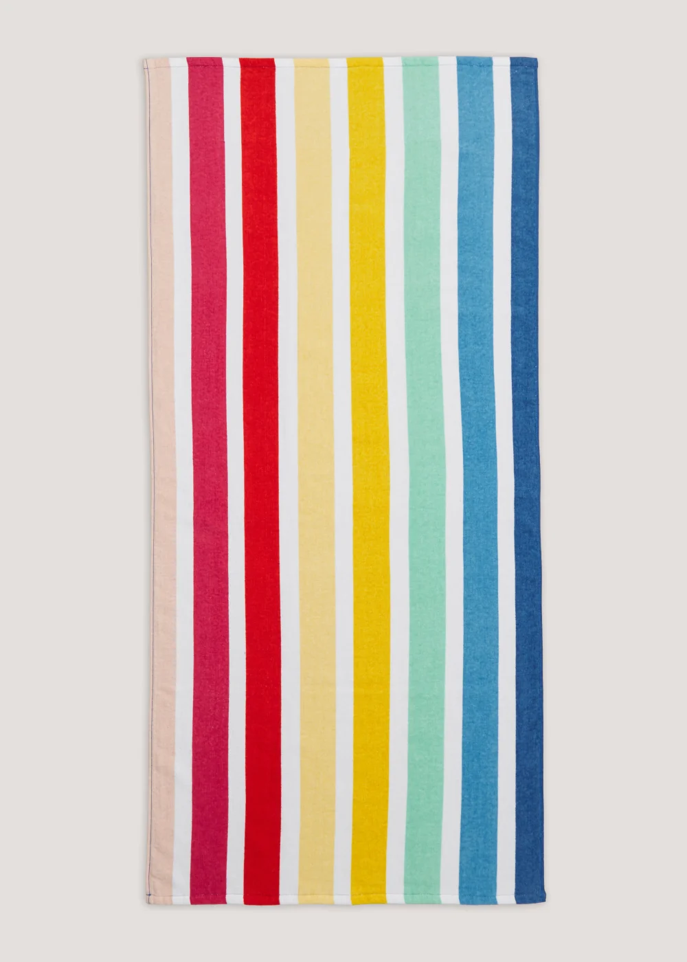 Rainbow Stripe Print Beach Towel (150cm x 70cm) Image 1
