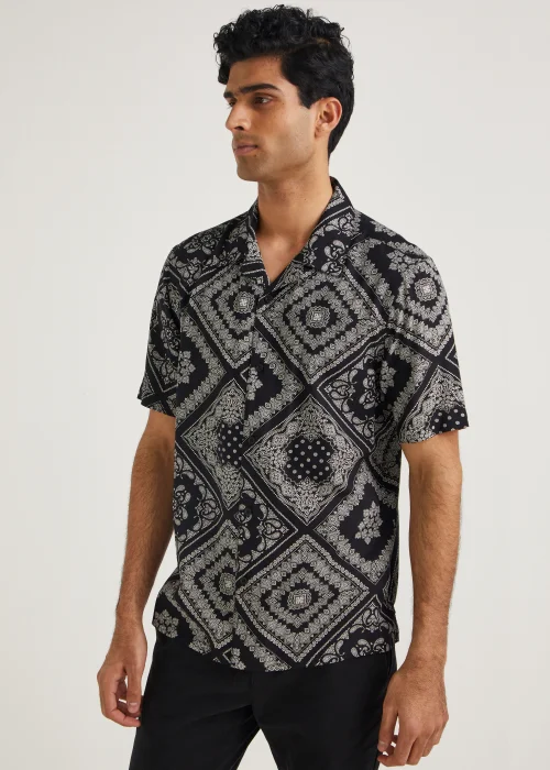 Black Bandana Shirt - Small Image 1