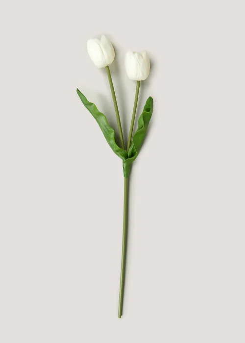 White Tulip Single Stem (66cm) Image 1
