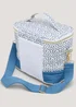 Blue Dash Print Lunch Bag (19cm x 25.5cm x 12cm) Image 2