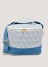 Blue Dash Print Lunch Bag (19cm x 25.5cm x 12cm) Image 1