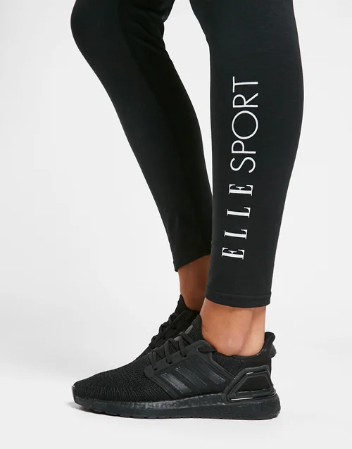 Elle Sport Black Cotton Leggings - XS Image 2