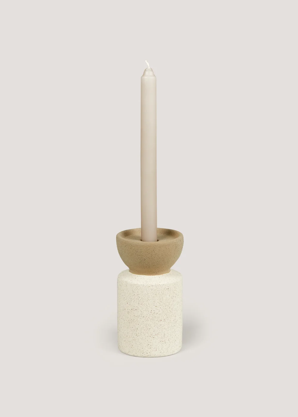 Cream Speckle Candle Holder (9cm x 9cm x 15.5cm) Image 2