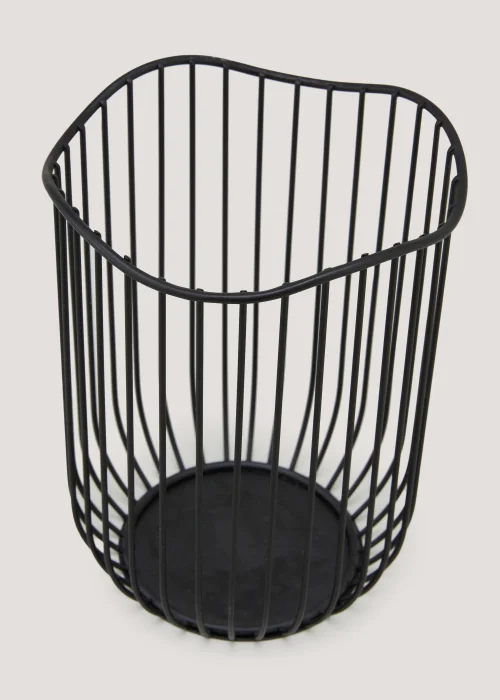 Black Organic Wire Utensil Pot Image 2