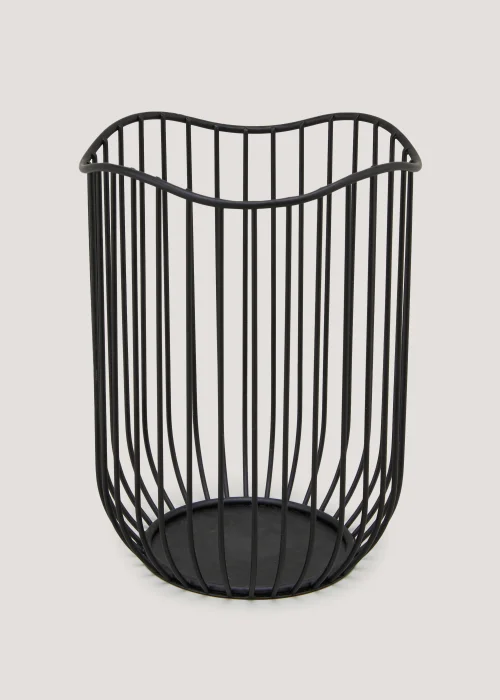 Black Organic Wire Utensil Pot Image 1