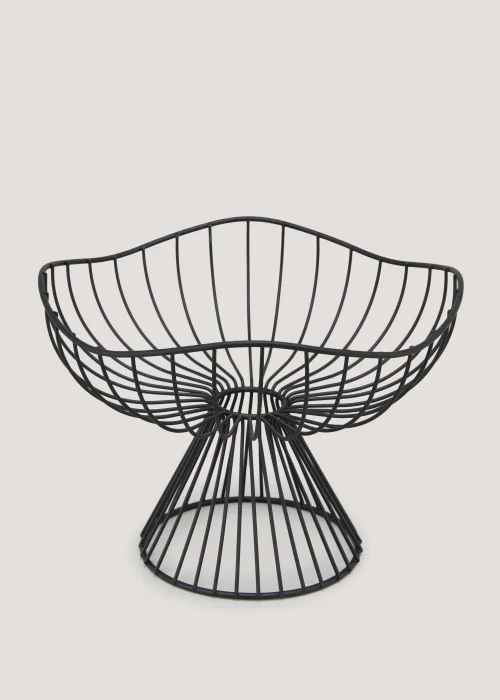 Black Organic Tall Fruit Basket Image 1
