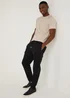 T&W Black Woven Cargo Joggers - Small Image 4