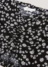 Girls Candy Couture Black Floral Co-Ord Crop Top (9-16yrs) - Age 9 Years Image 2