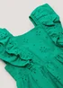 Girls Mini Me Green Schiffli Dress (9mths-6yrs) - 1.5-2 Yrs Image 2